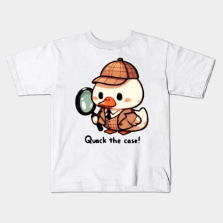 Detective Duck Solving Mystery Kids T-Shirt